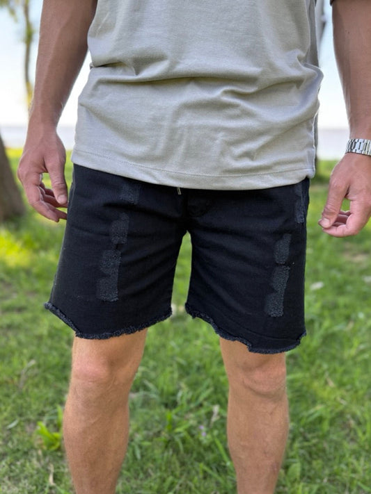 Bermuda jogger rajada