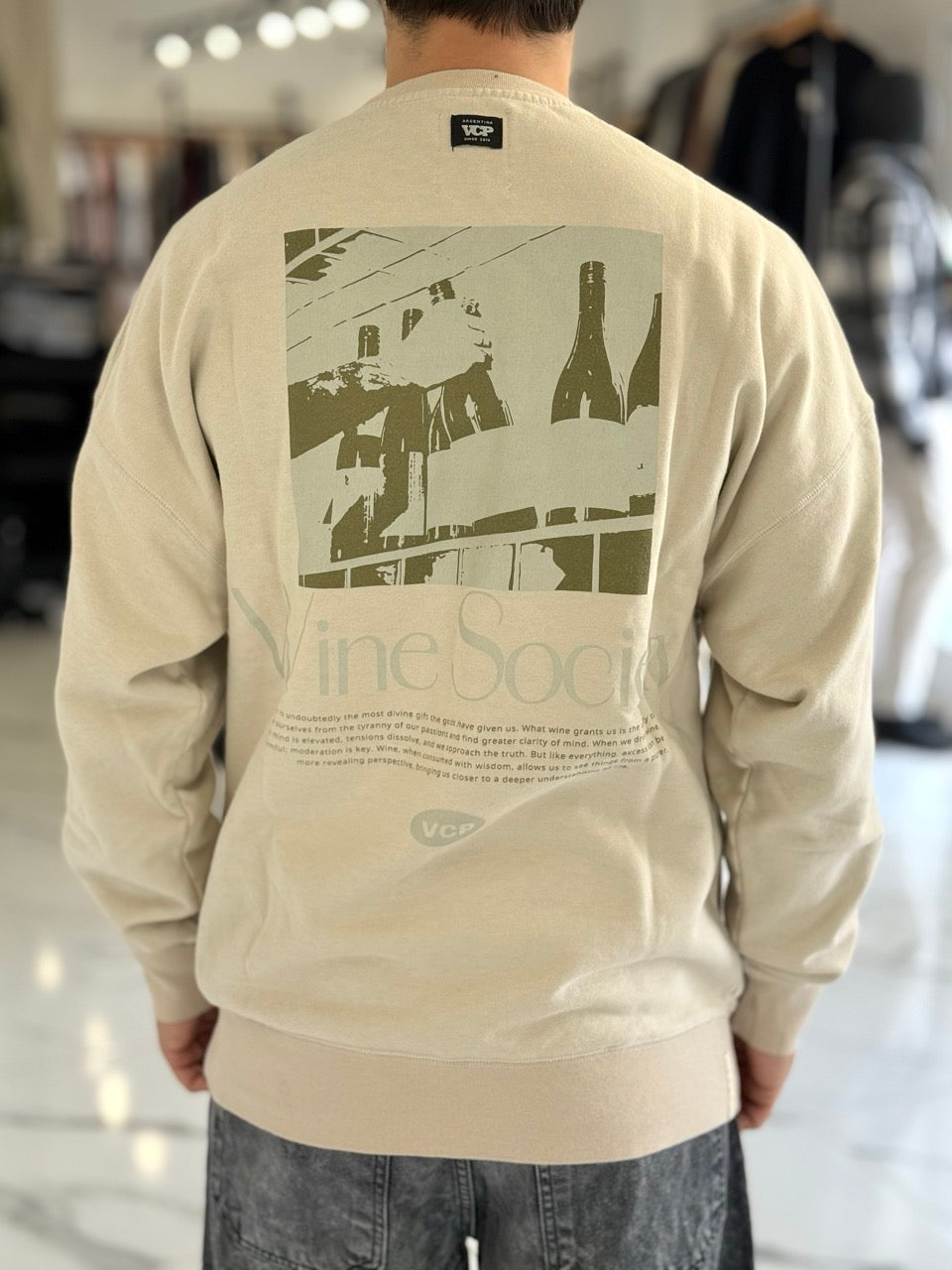 Buzo oversize "nova wine" beige