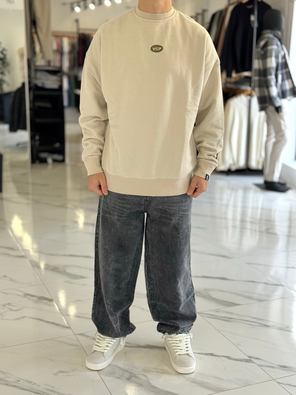 Buzo oversize "nova wine" beige