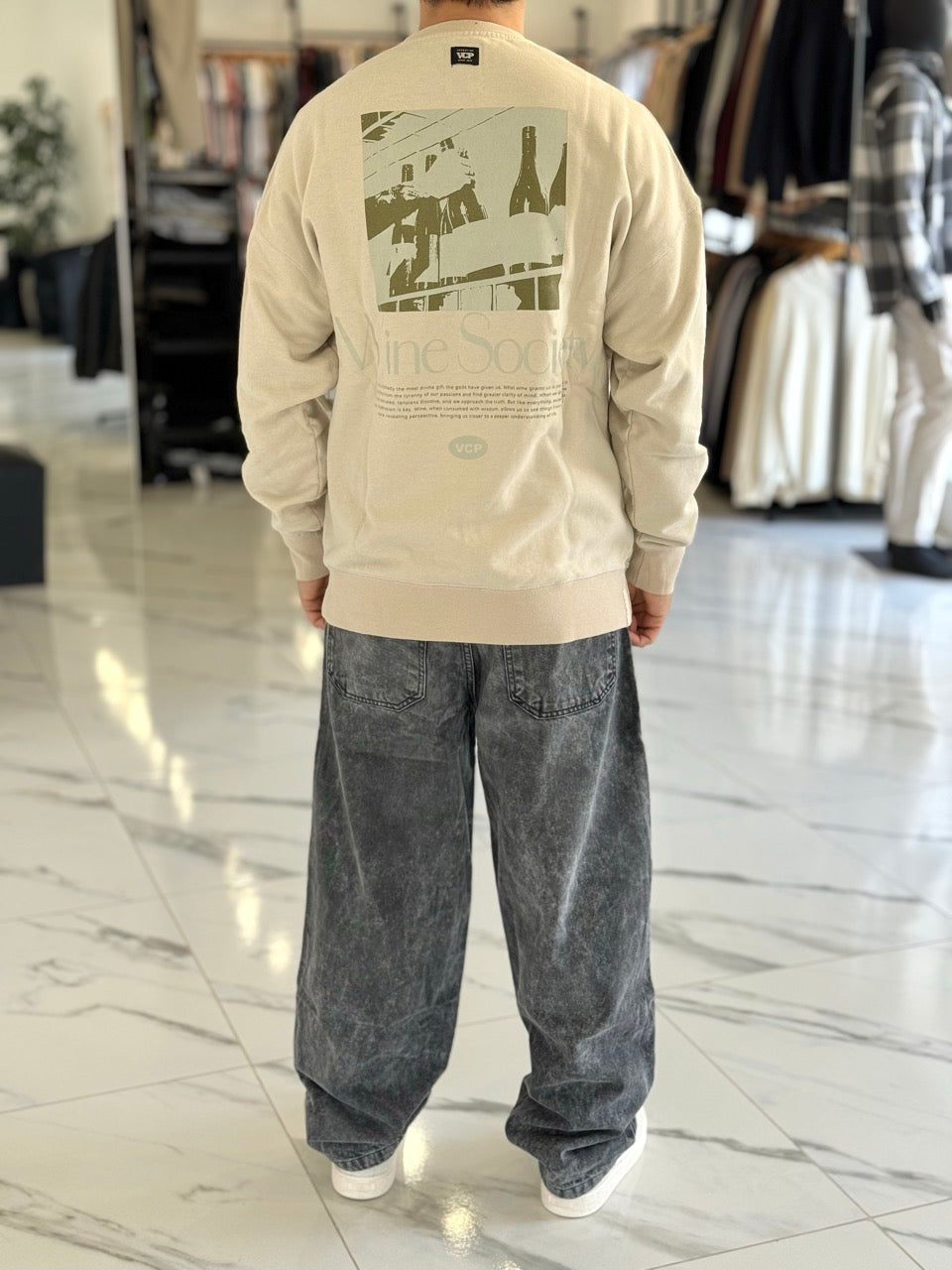 Buzo oversize "nova wine" beige