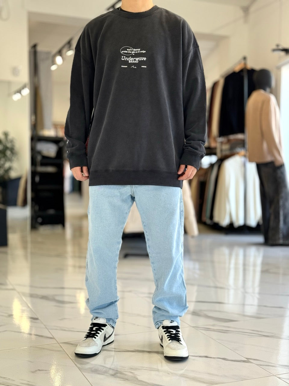 Buzo oversize "Caleta" negro