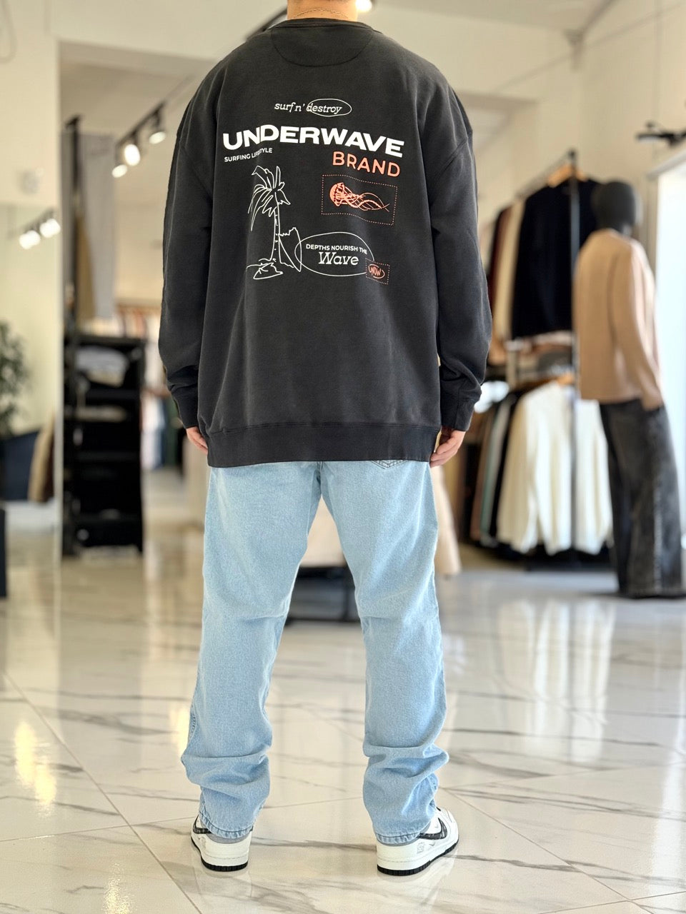 Buzo oversize "Caleta" negro