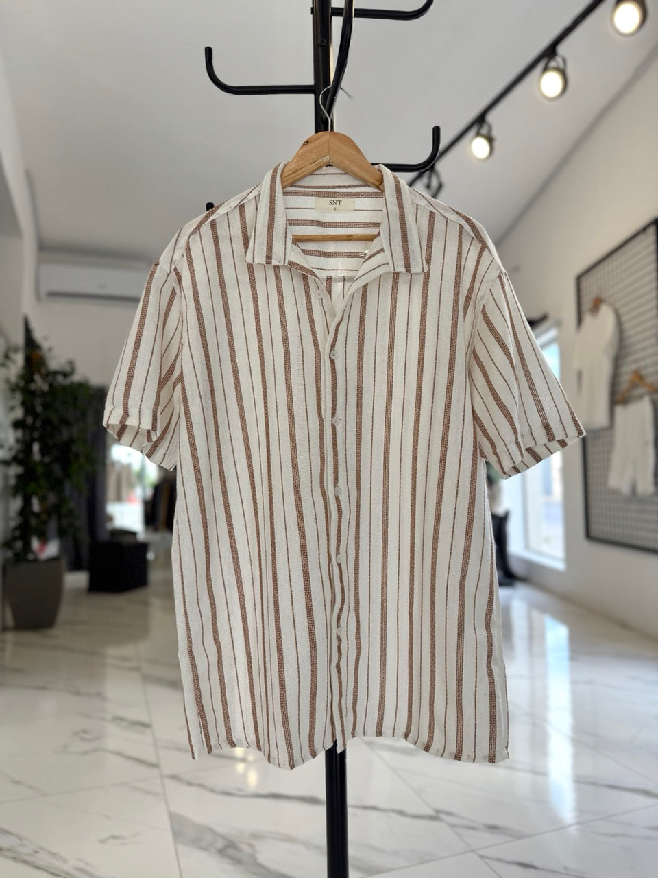 Camisa MC raya camel