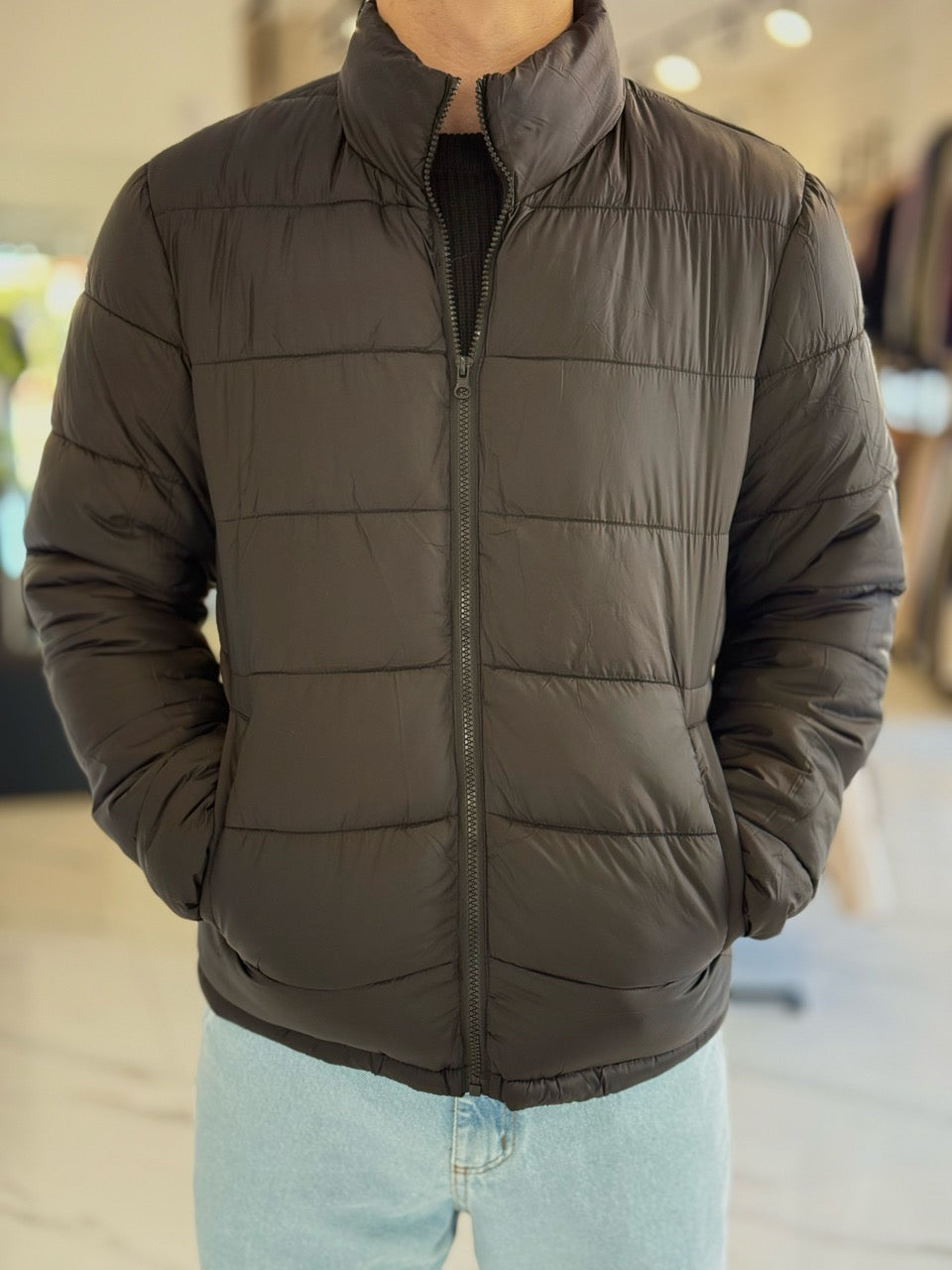 Campera 2 en 1 impermeable negra