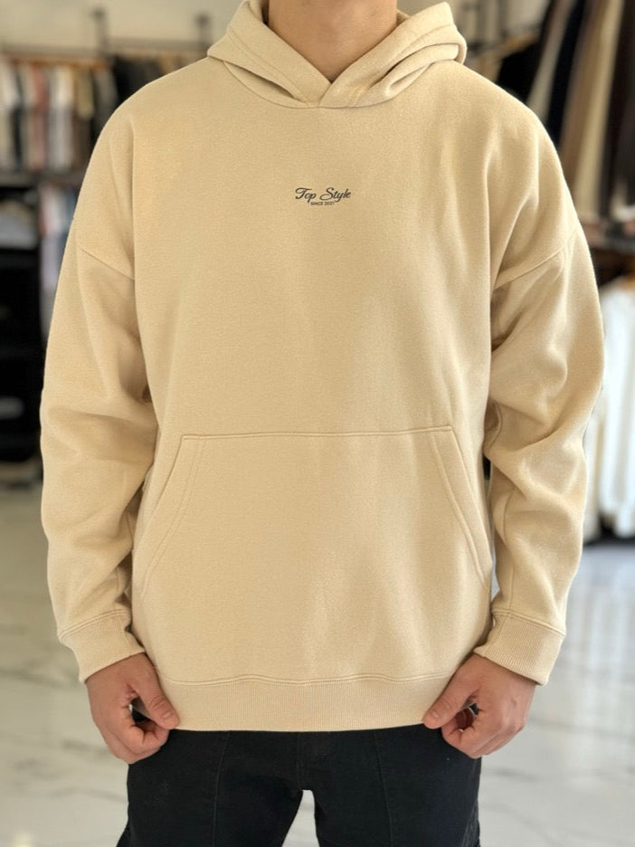 Canguro oversize beige "through"