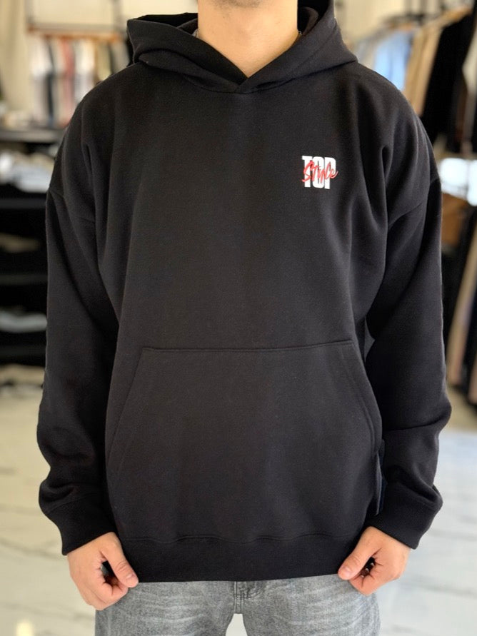 Canguro oversize negro "top style"