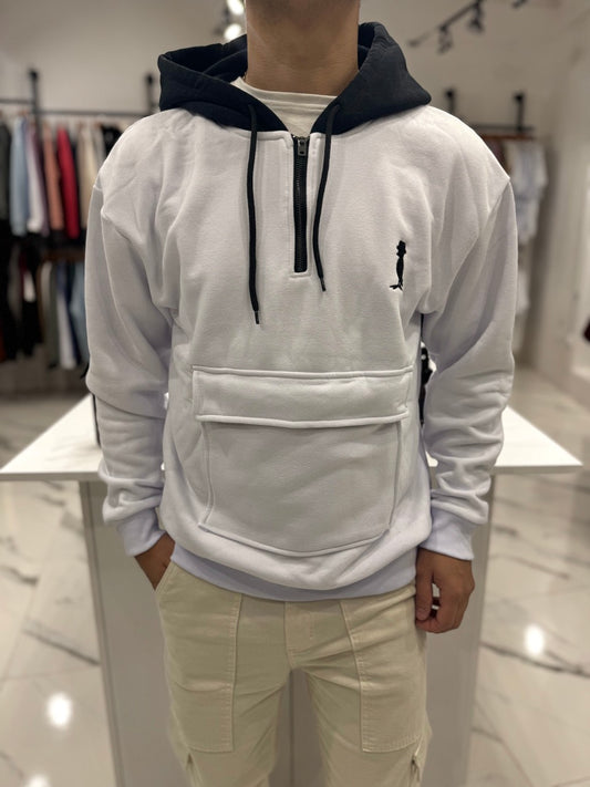 Canguro oversize “habano” blanco