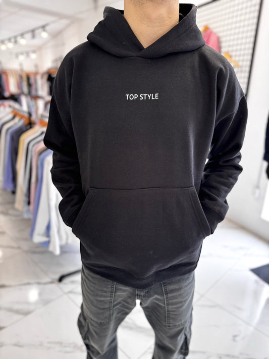 Canguro oversize negro "worldwide"