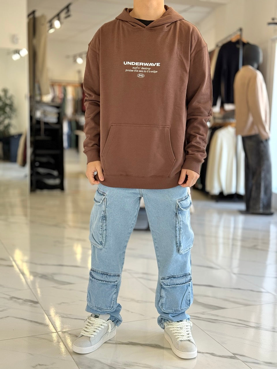 Canguro oversize "villarino" marrón