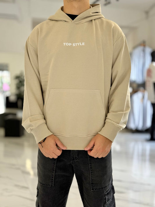 Canguro oversize beige "brand"