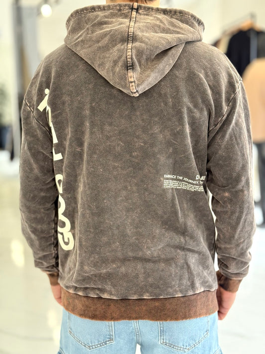 Canguro oversize gastado "Good Plan"