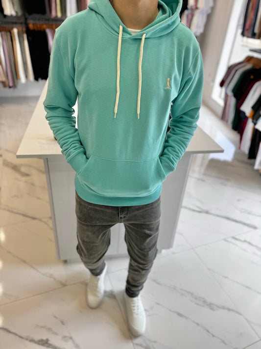 Canguro sin felpa turquesa