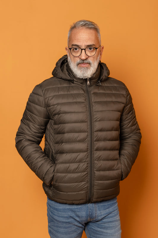 Campera capitoneada verde