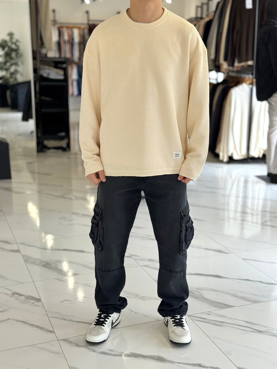 Jean cargo "Miami" negro