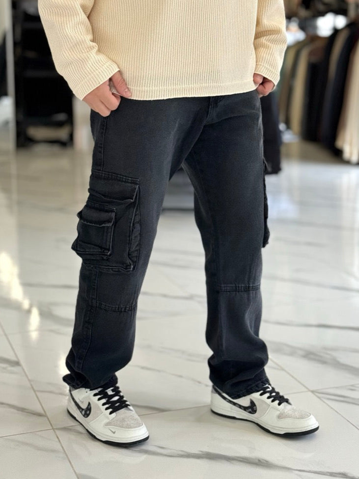 Jean cargo "Miami" negro