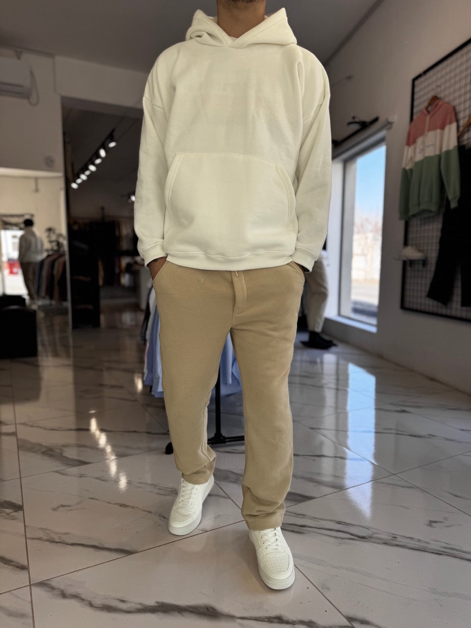 Jogging recto tostado