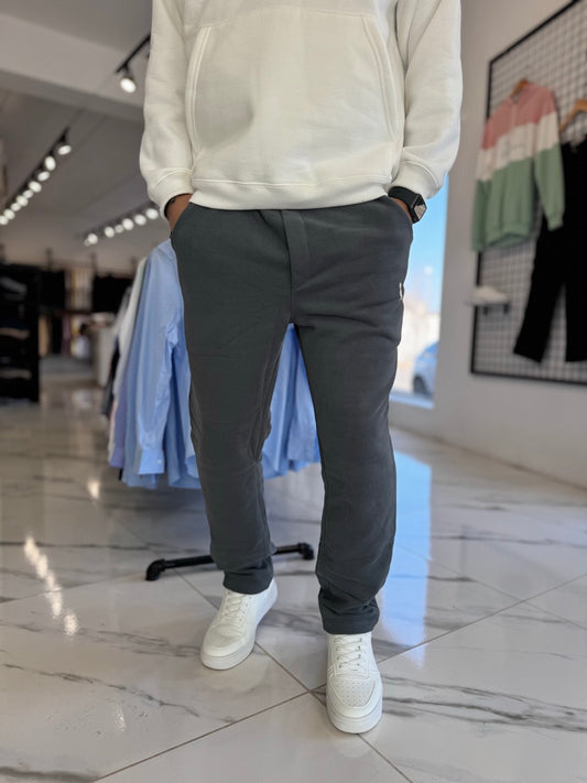 Jogging recto gris oscuro