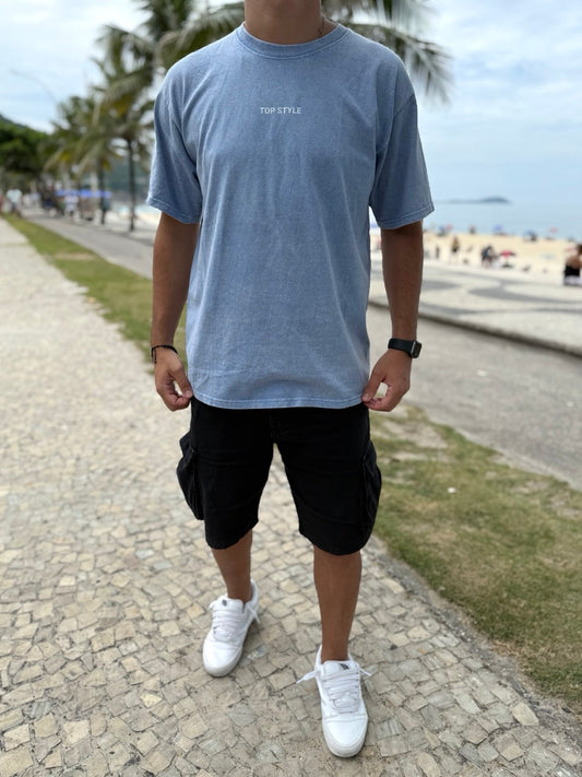 Remera oversize "time is now"