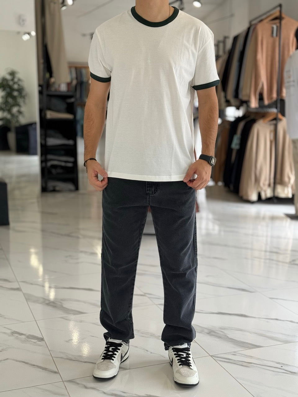 Remera oversize combinada