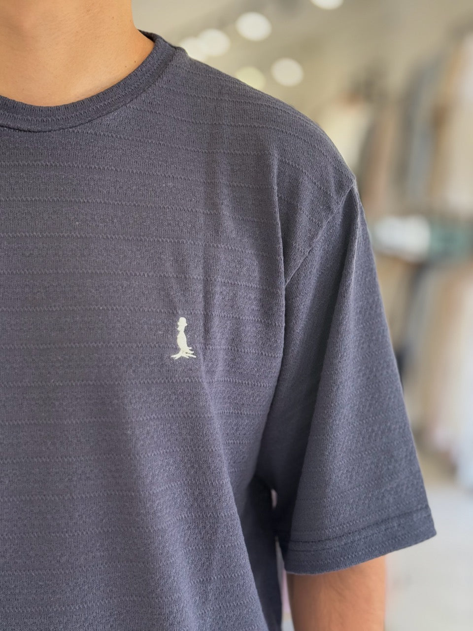 Remera oversize tejida