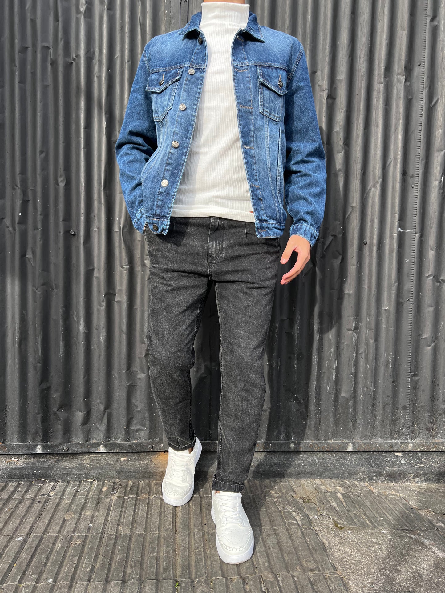 Chaqueta jean oscuro