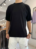 Remera oversize negra lisa