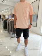 Remera oversize salmon "Waves"