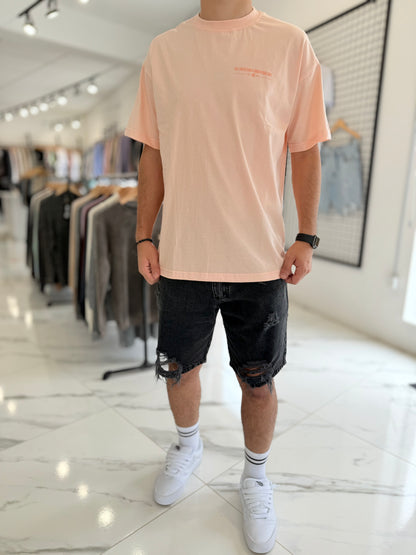 Remera oversize salmon "Waves"