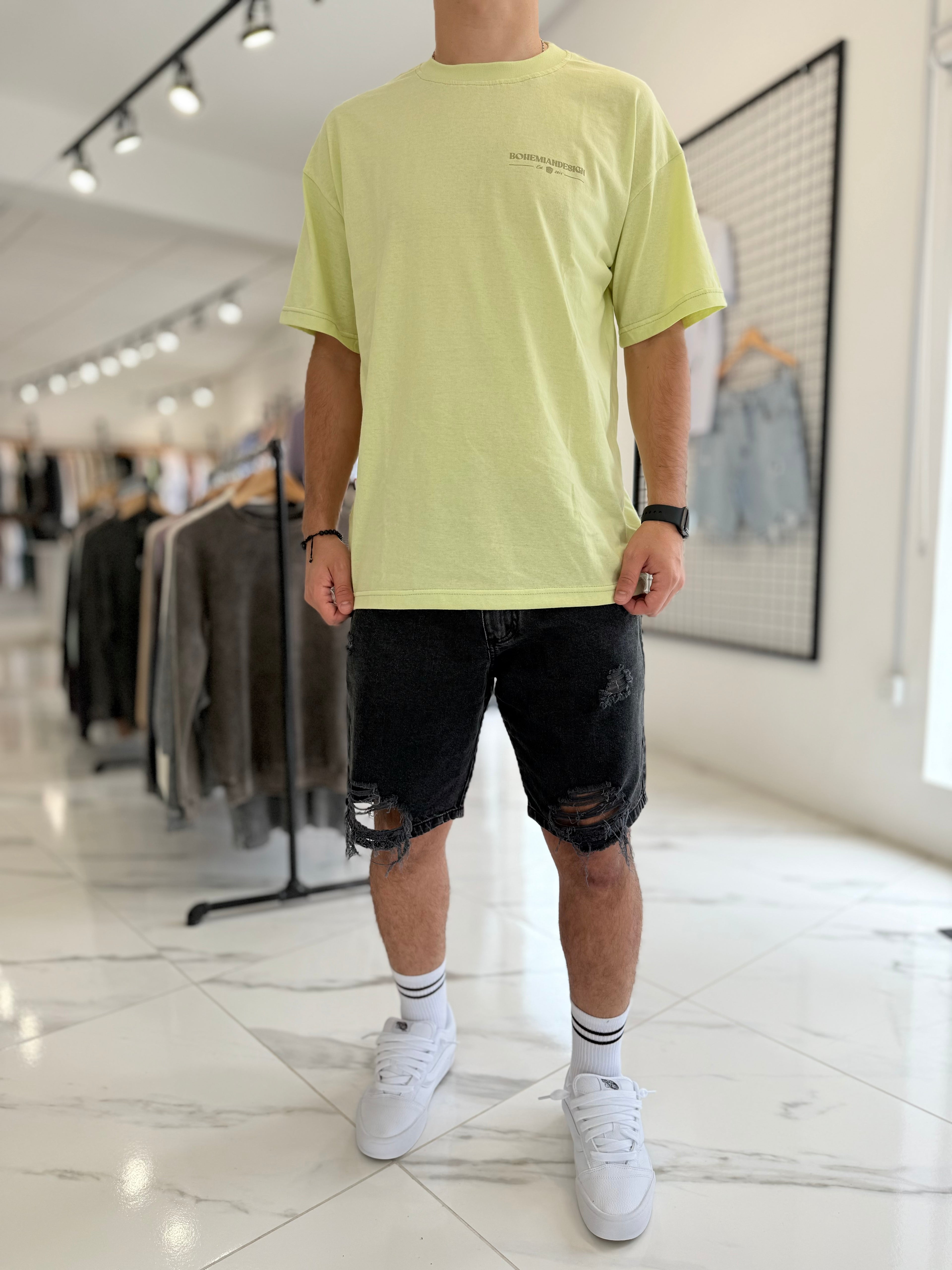Remera oversize pera "Waves"