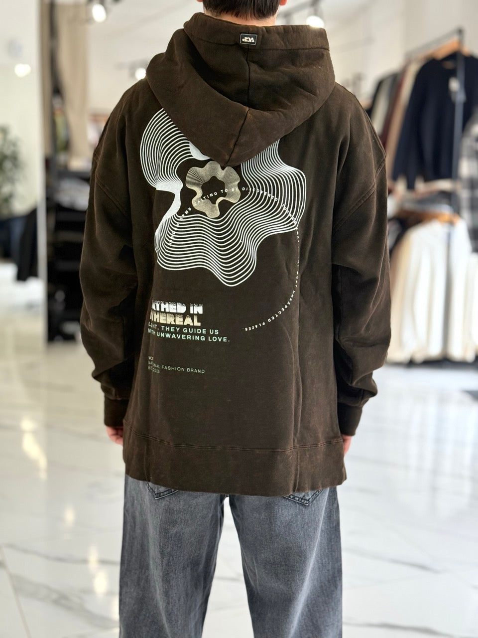 Canguro oversize chocolate "Hereal"