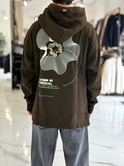 Canguro oversize chocolate "Hereal"