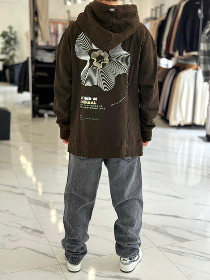 Canguro oversize chocolate "Hereal"