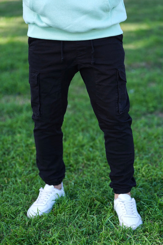 Jogger cargo negro