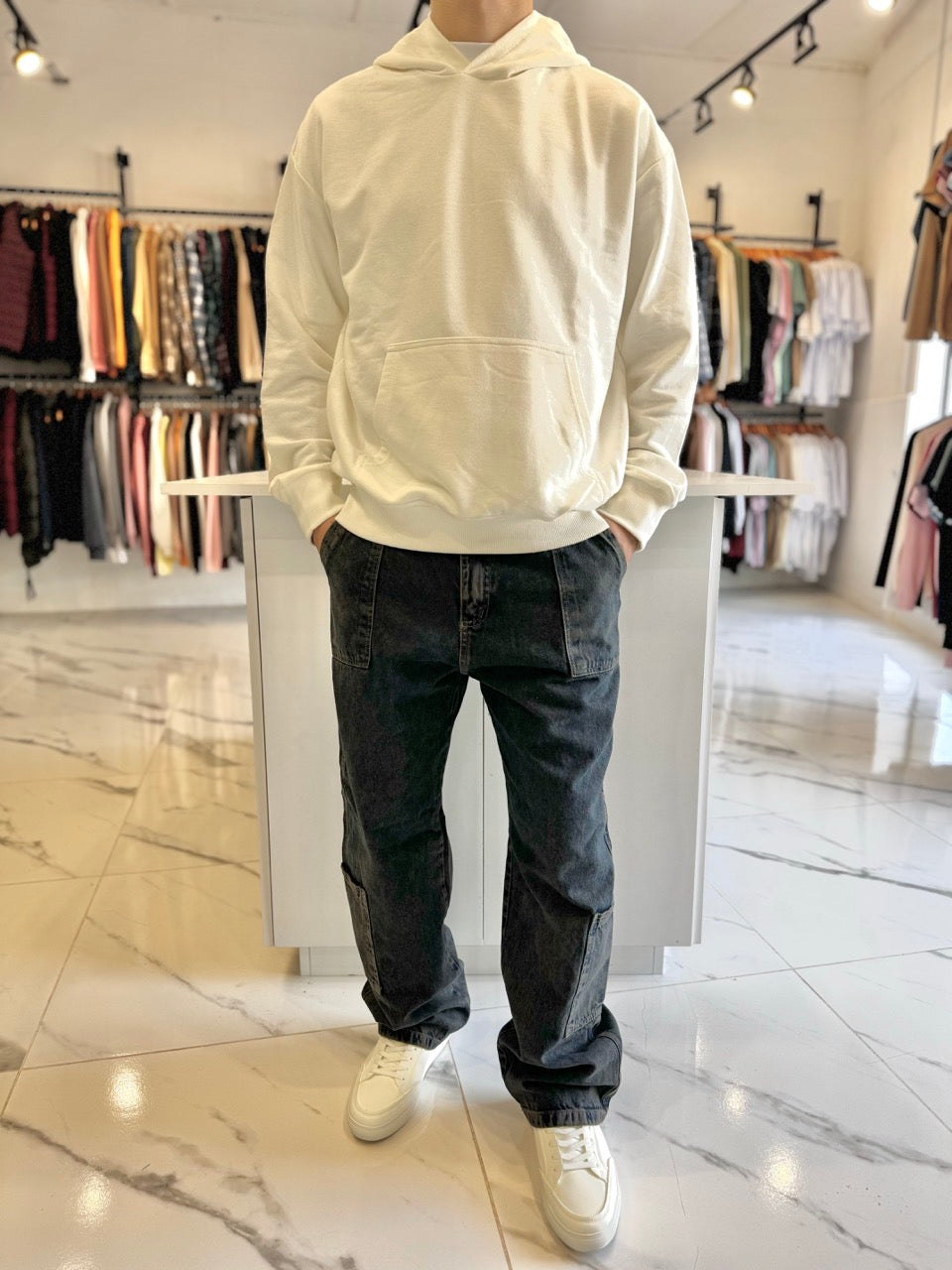 Baggy cargo jean VII óxido