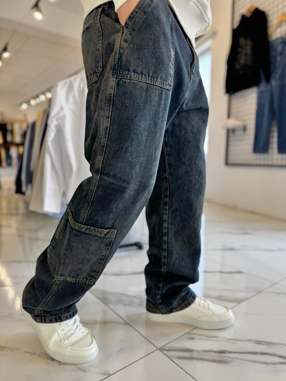 Baggy cargo jean VII óxido