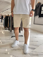 Bermuda skinny beige
