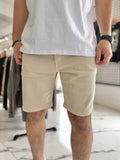 Bermuda skinny beige