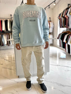 Buzo oversize "Bohemian" celeste