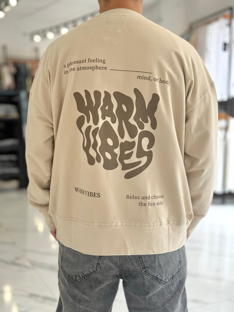 Buzo oversize "Warm Vibes"