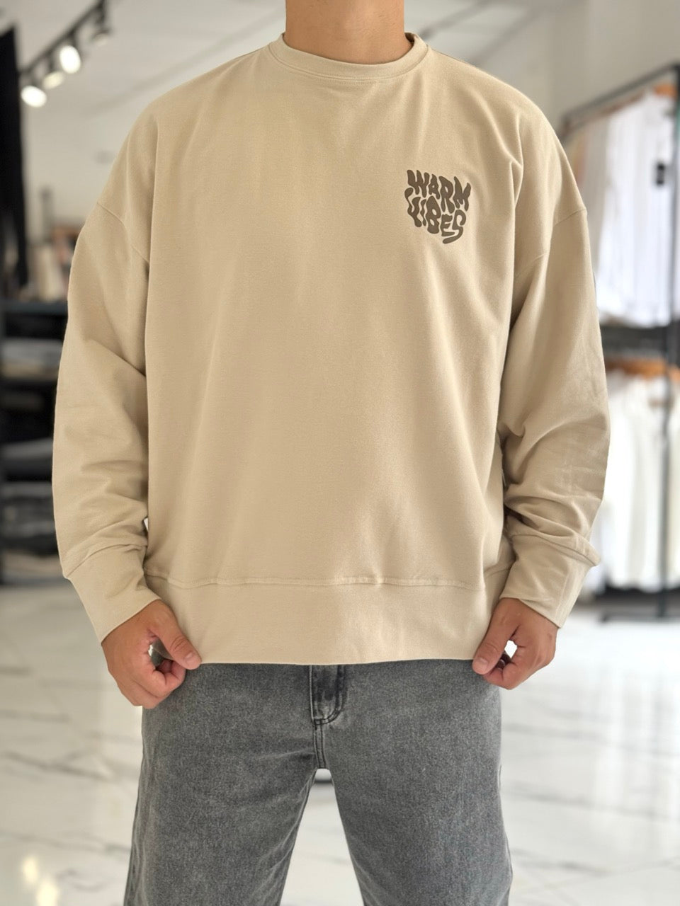 Buzo oversize "Warm Vibes"