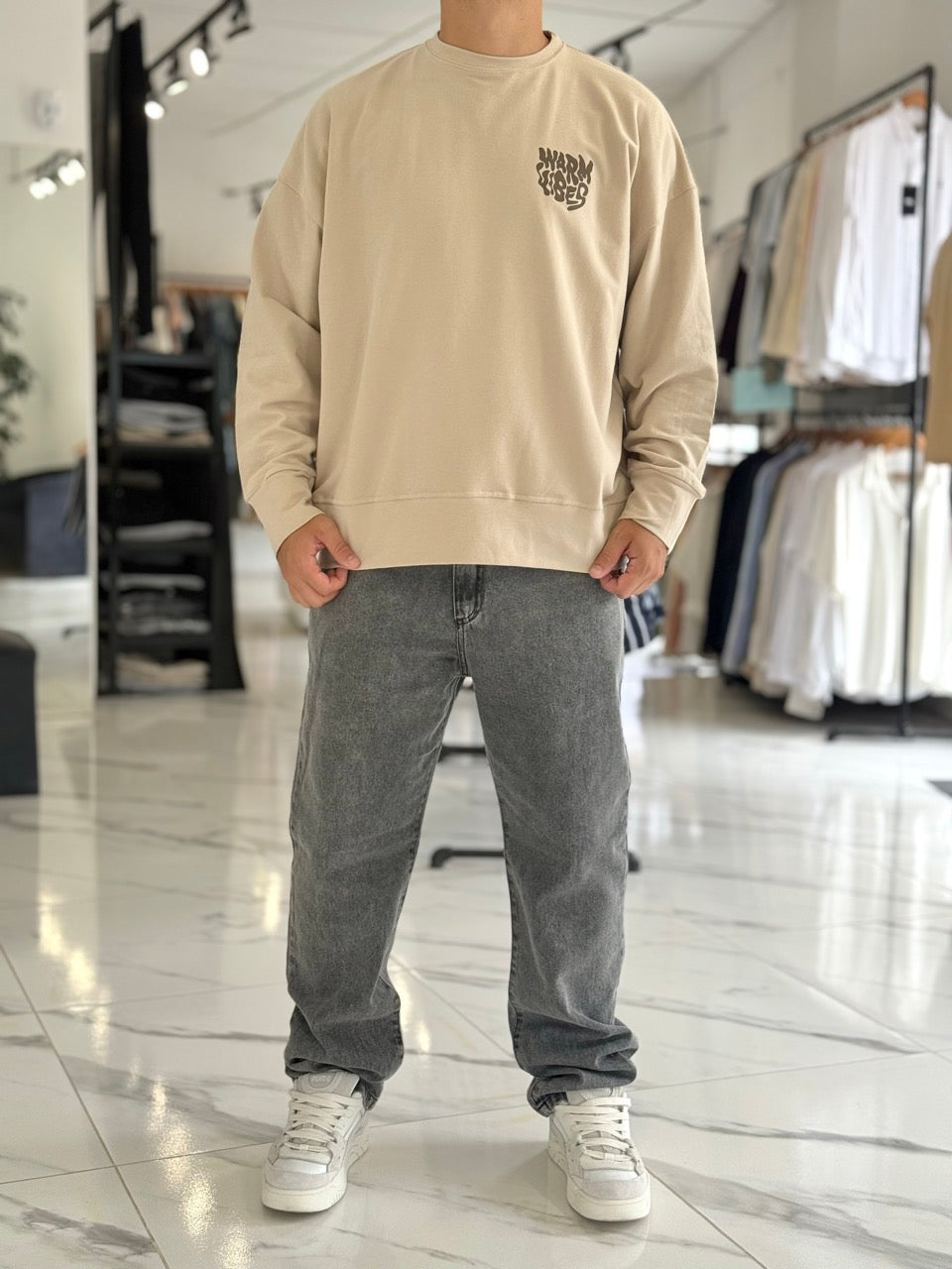 Buzo oversize "Warm Vibes"