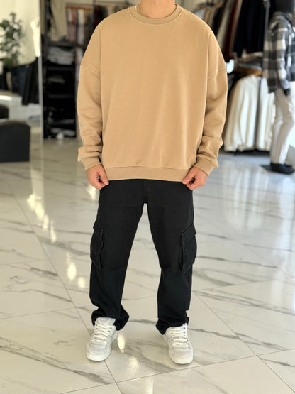 Buzo oversize beige