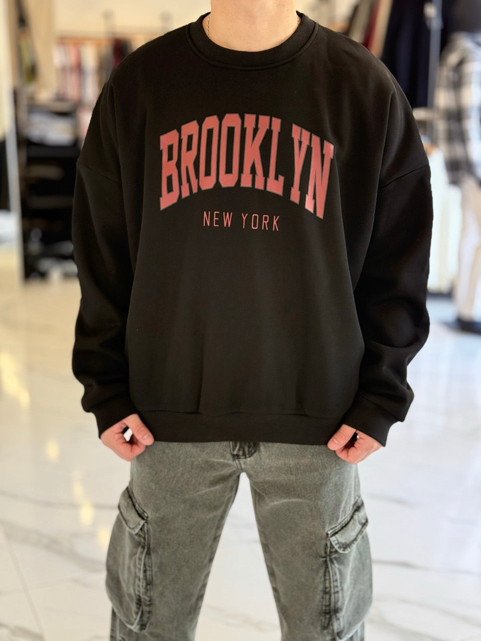 Buzo oversize "Brooklyn" negro