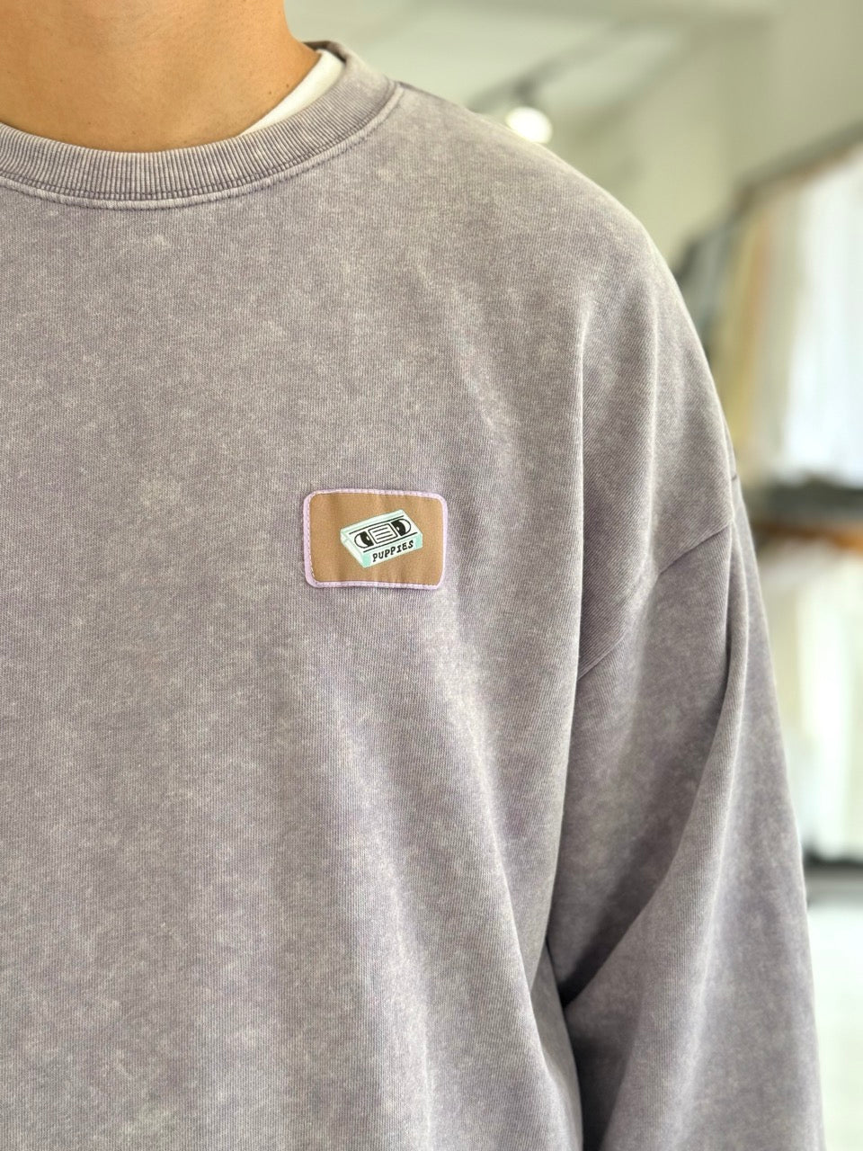 Buzo oversize gastado