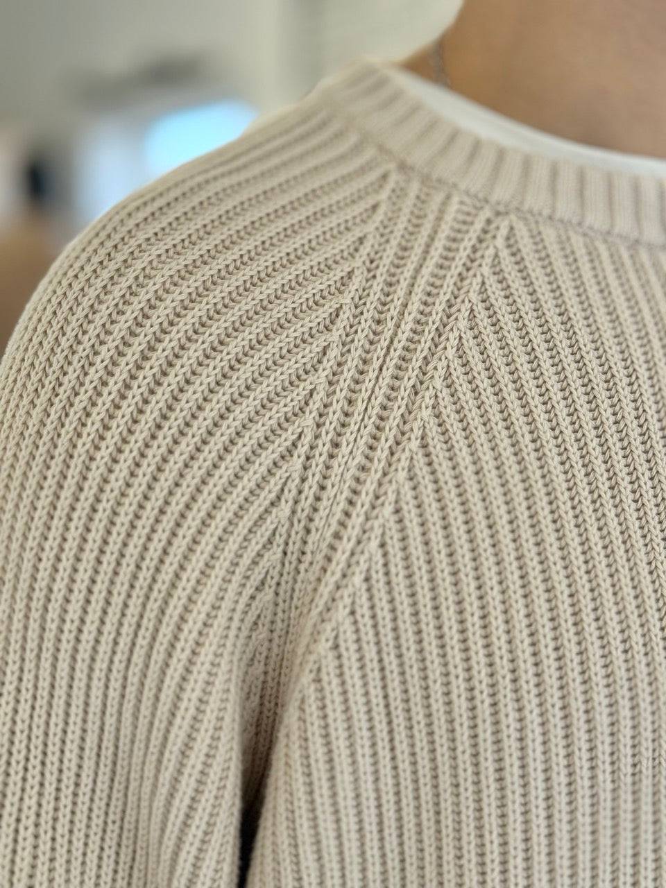 Buzo oversize hilo beige