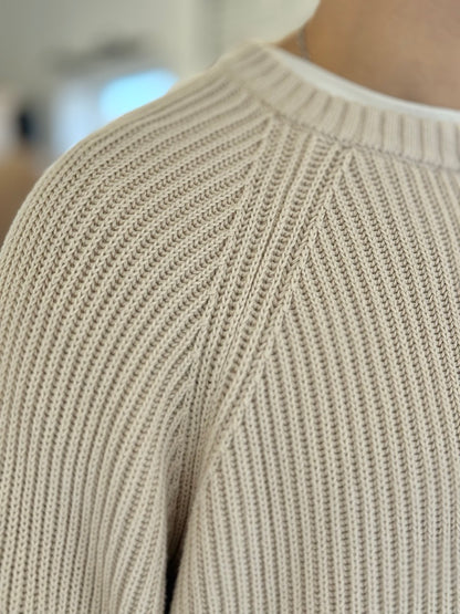 Buzo oversize hilo beige