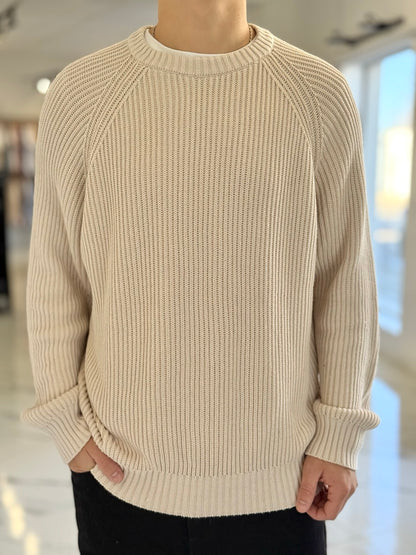Buzo oversize hilo beige