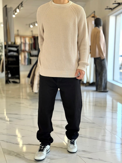 Buzo oversize hilo beige