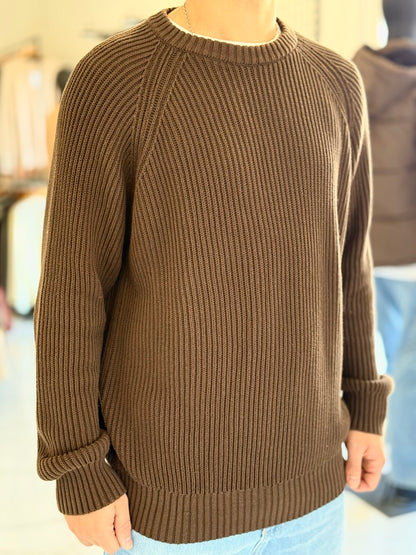 Buzo oversize hilo chocolate