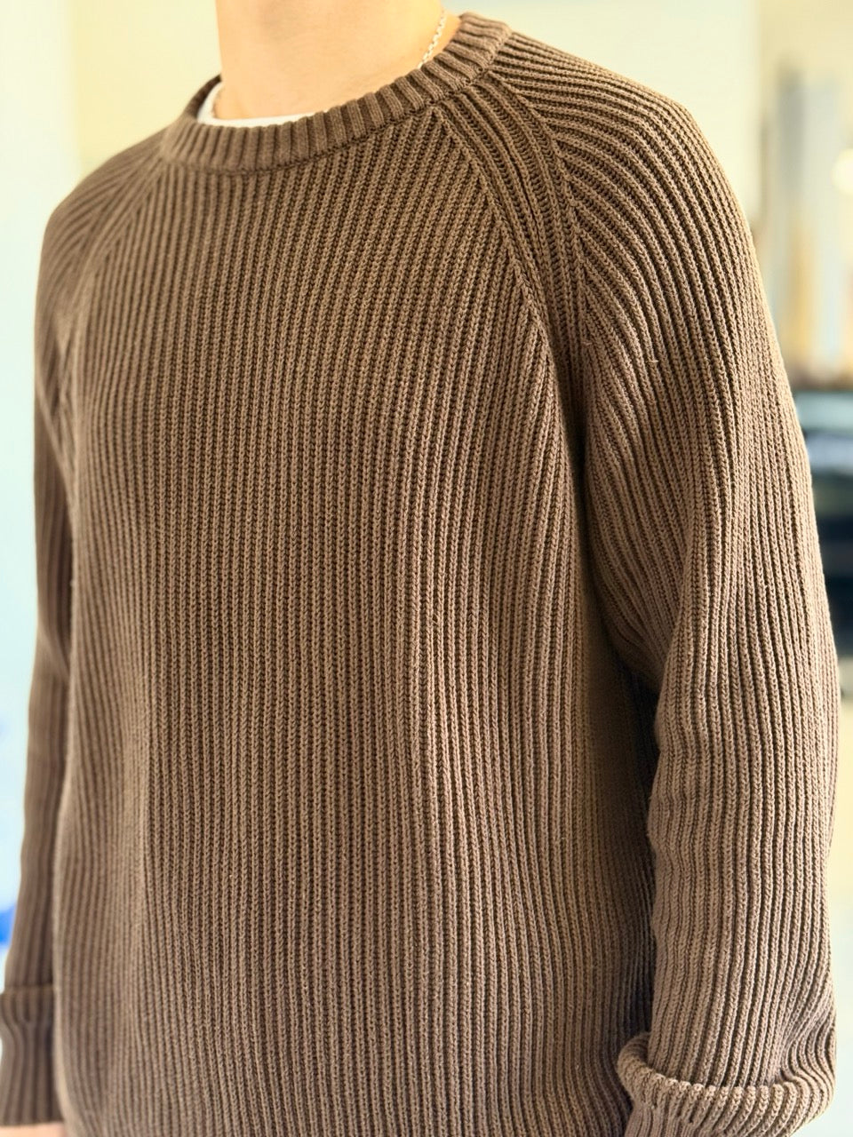 Buzo oversize hilo chocolate